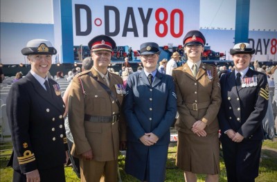 Members of JHGS proudly attending D-Day 80